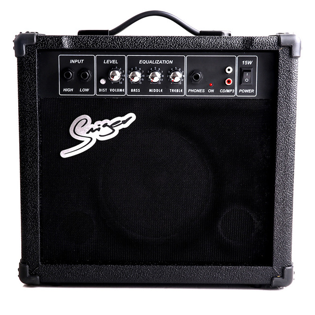 Wholesale Factory Direct 15W Portable Guitar Amp, Electric Guitar Speaker in Stock for Practice and Performance