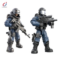 Chengji Juguetes vente en gros en plastique bricolage assembler Swat Commandos équipe modèle ensemble figurine spéciale
