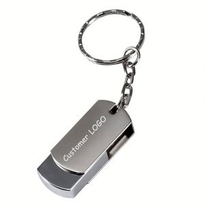Memorias USB Metálicas Nuevas, Unidad Flash USB 2.0, Logotipo Personalizado, Diseño Elegante, Duradero y de Alta Calidad - Product Image 1