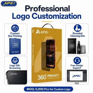 APEI 360 °   Protection d'écran pour <span class=keywords><strong>iPhone</strong></span> 17 18 Air Pro Max, confidentialité, dureté 9H, <span class=keywords><strong>anti</strong></span>-rayures, compatible avec <span class=keywords><strong>coque</strong></span>, installation facile - Product Image 5