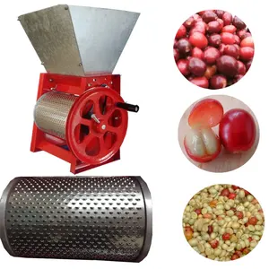 hand operate coffee peeling fresh cocoa bean pulper for sale