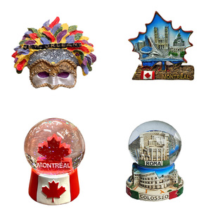Magnete per Frigorifero 3D Personalizzato con Monumenti di Montreal, Quebec, Toronto, Vecchio Porto, Souvenir Globo di Neve, Regalo Turistico Canada - Product Image 2