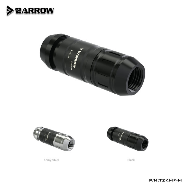 Barrow Professional G1/4 Water-Stop Quick-Connect Fitting Kit Male/Female Connectors PC Water Cooling Accessories TZKMF-M