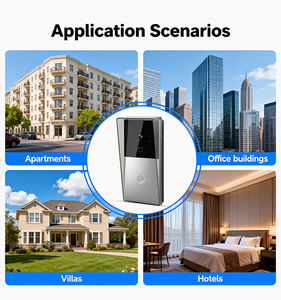 Interphone vidéo intelligent 1080P 1 ensemble = <span class=keywords><strong>F1</strong></span>+3*AT7, interphone vidéo IP intelligent avec application TUYA, sonnette vidéo avec caméra WDR pour villa - Product Image 5