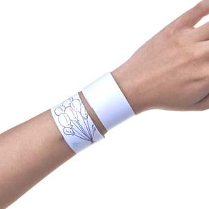 2025 60 bracelets à claquer vierges blancs à peindre pour cadeaux de fête - Product Image 1