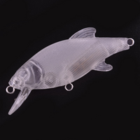 Wildtrek Vente en gros Offre Spéciale Leurre Vif Transparent en Plastique 8cm/9g Corps d'embryon sans hameçon Leurre Dur Non Revêtu DIY