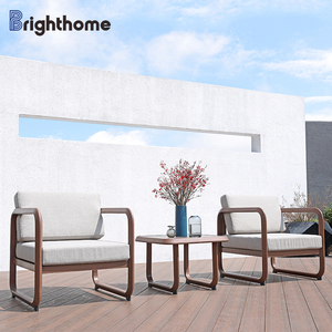 Brighthome, nuevo sofá individual y juego de mesa auxiliar, juego de sofá de jardín impermeable para exteriores, muebles de exterior modernos de lujo para jardín - Product Image 1