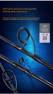 Canne à pêche JIEN Diaoshi Ni Carbon Nouvelle Génération TLSJ Hard Tune Slow Jig avec poignées droites et crosse pour la pêche à la truite en eau salée - Product Image 5