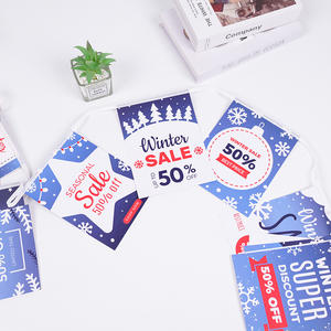 أعلام خيطية مزدوجة الوجه رائجة لعام 2025، رايات بيضاء وزرقاء وحمراء للزينة في الحفلات المخصصة - Product Image 2