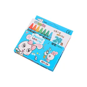 مجموعة أقلام التلوين للأطفال من CHXN المتاحة بـ 8 و12 و24 لونًا أقلام تلوين جرافتيي لطيفة للأطفال