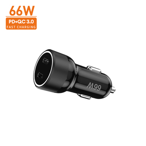 <span class=keywords><strong>Chargeur</strong></span> de voiture 30W 66W vendant beaucoup de chargeurs rapides de voiture Qc3.0 de téléphone intelligent double USB + PD charge rapide de voiture usb + Type-C - Product Image 1