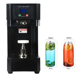 Máquina automática de sellado de latas de té de burbujas, sellador de latas de cerveza de alta velocidad, 4S automática de lata de plástico, aprobación CE GRANDE