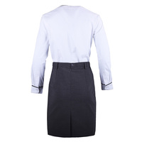 Costume d'affaires 3 pièces de haute qualité personnalisé en usine, veste + pantalon + chemise, pour hôtesse de l'air, uniforme de compagnie aérienne, costume pour femmes