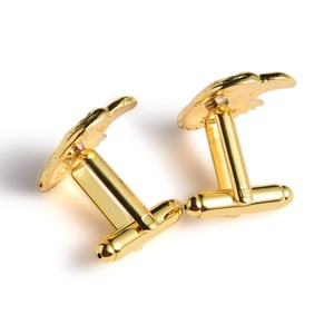 Mancuernillas de Metal con Forma de Loro, Chapadas en Oro, con Logotipo Personalizado, Precio Económico de Fábrica, Alta Calidad - Product Image 3