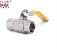 Robinet à bille manuel durable, compact, en laiton et acier inoxydable, filetage G, conception OEM pour eau/huile haute température