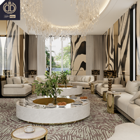 Solutions clés en main pour la maison, salon moderne de luxe, design d'intérieur 3D, équipe professionnelle sur mesure, hôtel et villa de haut standard