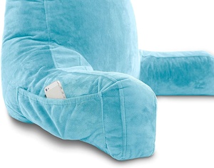 Respaldo para Cama, Soporte Lumbar Cómodo para Leer y Ver Televisión, Almohada con Brazos y Bolsillos - Product Image 6