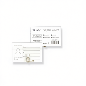 ILAN Cartellini Pendenti 90x55mm con Spilla di Sicurezza Orizzontale 1pz - Product Image 1