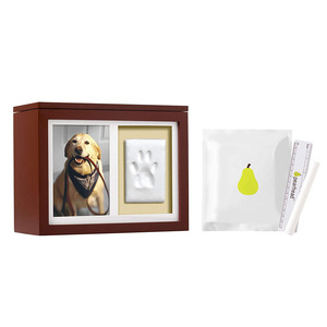 Caja de memoria para fotos de mascotas y kit de impresión para perros o gatos con estampado de pata de arcilla urna con estampado de pata para mascotas suministros conmemorativos para mascotas - Product Image 3
