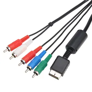 6FT 1.8M HDTV Audio Video Cable Multi Component Cable AV Cord RCA Wire For Sony PlayStation PS2 PS3 Game Accessories