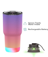 Gobelet intelligent isolé sous vide en acier inoxydable, 30oz 20oz