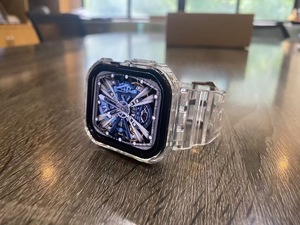 Ultra Series 10 Clear Case pour <span class=keywords><strong>Apple</strong></span> <span class=keywords><strong>Watch</strong></span> Band Strap <span class=keywords><strong>Bracelet</strong></span> 46mm 42mm Respirant <span class=keywords><strong>Transparent</strong></span> Sport <span class=keywords><strong>Watch</strong></span> Band pour Iwatch 10 - Product Image 3