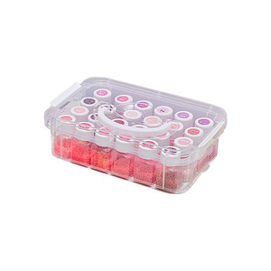 Perler Bead Storage <b>Box</b> 54 Color Transparent <b>Large</b> Capacity Rectangular With Lid For Craft Organization - Product Image 1