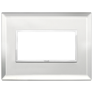 Vimar Wall <b>Switch</b> Plate 18 In Ice Silver Finish For Electrical Outlets - Product Image 1