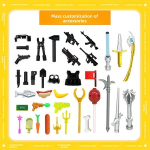 Compatible con Minifiguras de Color Sólido, Muñeca de Plástico ABS, Pedido Mínimo de 5000, Juego de Bloques de Construcción de Partículas Pequeñas para Niños de 0 a 24 Meses - Product Image 4