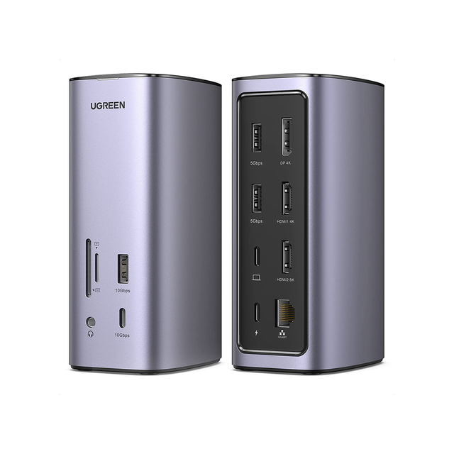 UGREEN Docking Station Triple Display 12-in-1 USB C 8K MacBook Docking Station 100W PD Charging