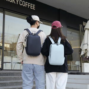 Unisex <b>Small</b> <b>Backpack</b> 13 Inches Solid Color Lightweight <b>Waterproof</b> For Leisure Travel With Interior Zipper Pocket - Product Image 1