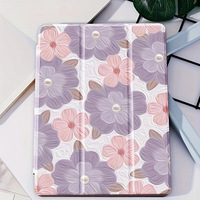 Étui pour tablette Samsung Tab A9 11 pouces (2023) X210 X215 / Tab S7/S8 11 pouces, motif floral créatif, anti-rayures, anti-chocs