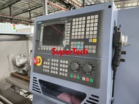 Tour à métaux automatique CNC à 2 axes horizontaux de haute précision Supertech CK6136 avec une longueur de pièce de 750 mm et une rigidité élevée