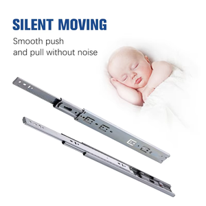 Rail de guidage traitement tiroir rail coulissant Rail à trois sections poinçonnage personnalisé finition de produits en aluminium - Product Image 3