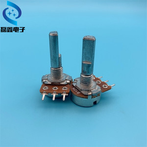 โพเทนชิโอมิเตอร์แบบหมุน H Electronic Components รุ่น 148 ขนาด 25 มม. แกนครึ่งวงกลม B10K 50K 100K ปรับค่าได้ด้วยลูกบิดเดี่ยว - Product Image 3