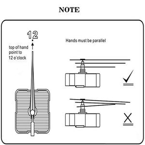 All'ingrosso silenzioso meccanismo di riparazione fai da te parti orologio da parete kit di movimento lancette - Product Image 6