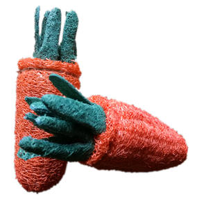Loofah Carrot Chew Toy for Small Pet Chinchilla Guinea Pigs Rabbit Hamster Gerbil <strong>Degu</strong> Bunny Natural Material <strong>Cage</strong> Accessory - Product Image 1