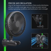 Ventilateur de conduit de moteur EC avec contrôleur multifonction Conduit de filtre à charbon Clip Ventilateur Corde Cintre Adaptateur de commande pour tente de culture