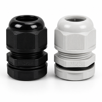 Caja de Control para Cargador de Vehículos Eléctricos, Impermeable, con Rosca M20, de Nylon Negro, IP68, UL94 V2, CE, RoHS, Conector de Plástico con Alivio de Tensión, Proveedor OEM
