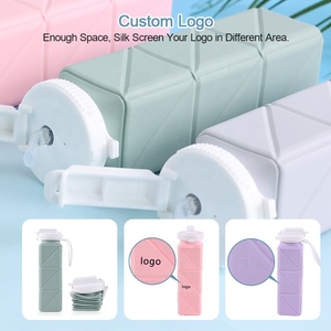 Botella de Agua Plegable de Silicona Libre de BPA, con Logotipo Personalizado, de Grado Alimenticio - Product Image 5