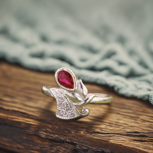 แหวนเงินชั้นดีทันสมัยของผู้หญิงในโทนสีเงินโบราณสำหรับเป็นของขวัญครบรอบการหมั้นสวมใส่ทุกวันในอินเดีย - Product Image 1