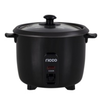 Petit cuiseur à riz 0.3L, 200W, 1.5 CUP pour 2 personnes, avec pot de riz antiadhésif amovible, tasse à mesurer et spatule, avec ETL