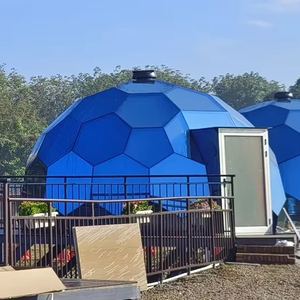 เต็นท์โดม geodesic 5M 6M และ7m พร้อมห้องน้ำเหมาะสำหรับรีสอร์ทแกลมปิ้งระดับไฮเอนด์ - Product Image 1