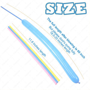 ホットセールラテックスバルーンメーカープロモーションパーティーインフレータブルDiyキッドおもちゃ260レインボーナチュラルラテックスモデリング260ロングバルーン - Product Image 3