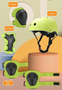 Shell Helm Gear Set Kniebeschermers Elleboogbescherming Polsbeschermers Voor Basketbal Fiets Fietsen En Rolschaatsbescherming - Product Image 3