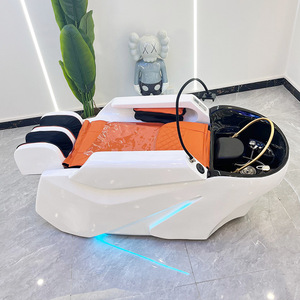 <span class=keywords><strong>Lit</strong></span> de massage électrique avec bac en céramique pour massage corporel complet, idéal pour salon de coiffure et spa capillaire - Product Image 2