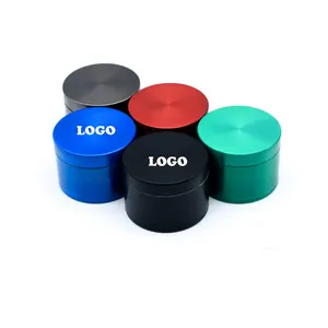 Top Selling 2 Inch Spice Grinder Custom Aluminum Zinc Alloy Material Herb Grinder with Magnetic Closure