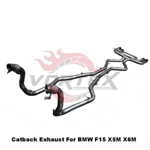 ชุดท่อไอเสีย Vortex Premium Full Exhaust สำหรับ BMW X5M X6M F15 F16 S63 V8 แบบมีวาล์ว พร้อมท่อ Catback และท่อหน้า ชุดอุปกรณ์ปรับแต่งสมรรถนะ - Product Image 5