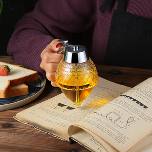 Distributeur de miel de sirop de cuisson en plastique de haute qualité de 200ml avec support de rangement pour vaisselle de <span class=keywords><strong>cuisine</strong></span> - Product Image 4