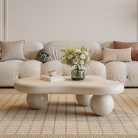 Nouvelle table basse de style crème nuage française, mobilier de salon moderne et minimaliste, design créatif, table basse moderne
